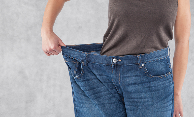 Jeans too big to fit woman
