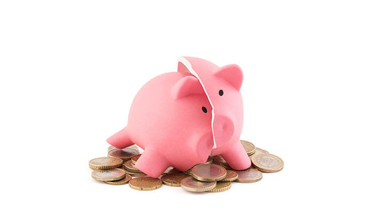 Leaking piggy bank|