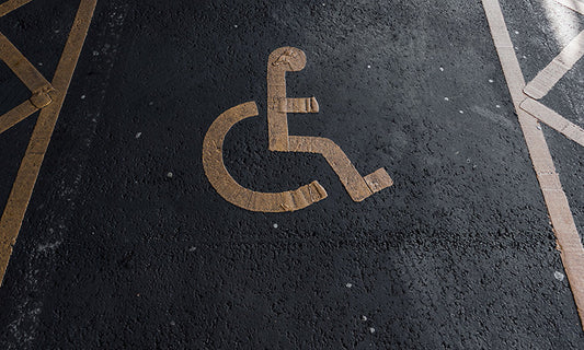 An image of a disability carpark.