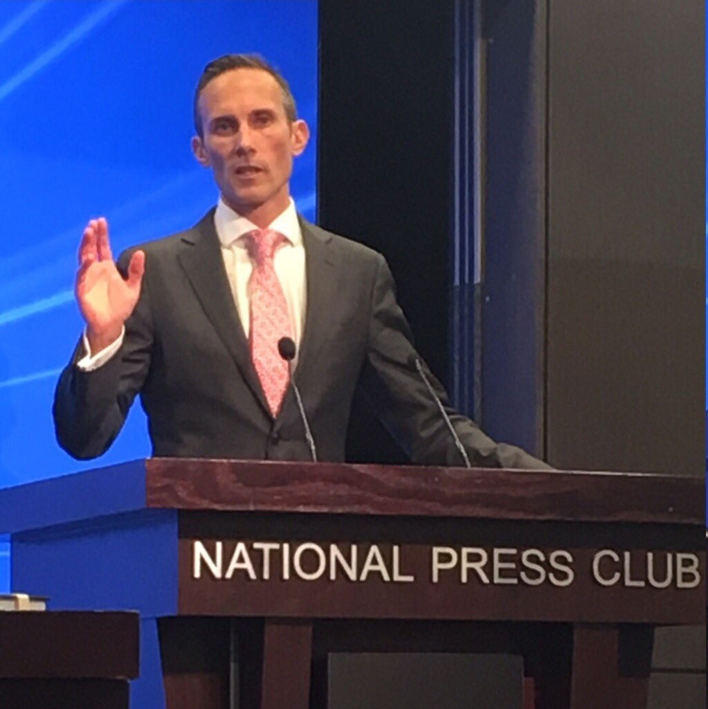 Shadow assistant treasurer, Andrew Leigh at the national Press Club Forum on the future of the NFP sector