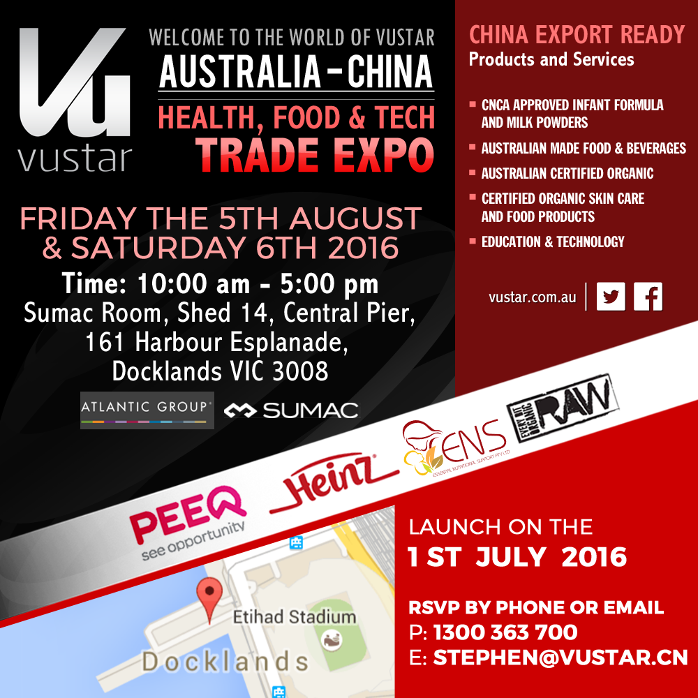 Australia-China Health, Food & Tech Trade Expo 2016