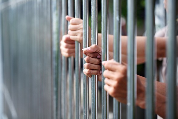 People behind bars