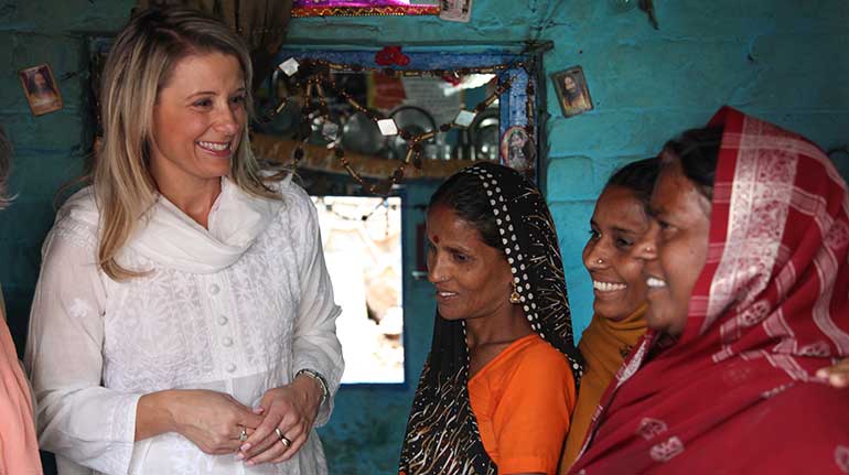 Kristina Keneally in India with Opportunity International Australia