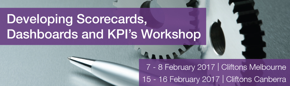 Developing Scorecards, Dashboards and KPI’s Workshop