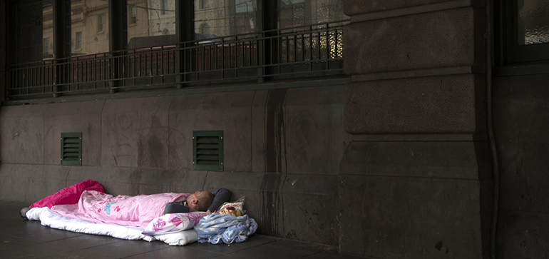 homeless in Melbourne