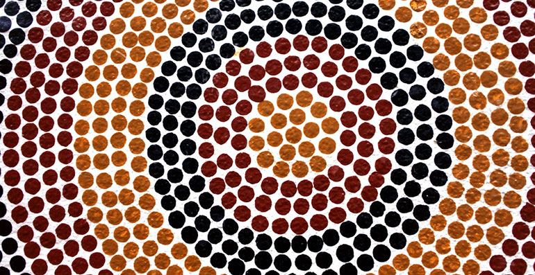 Indigenous dot painting