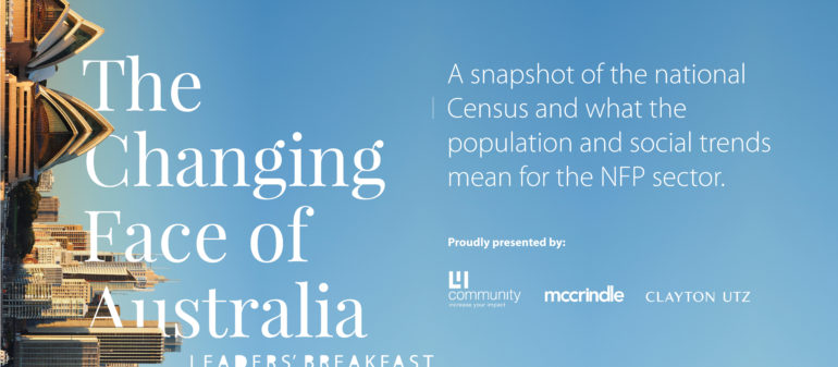 The Changing Face of Australia – Leaders’ Breakfast