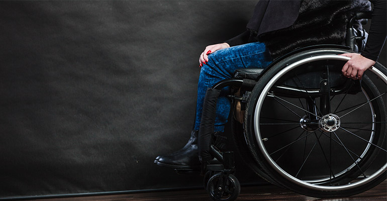 woman in wheelchair