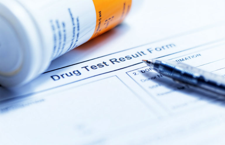Drug testing form