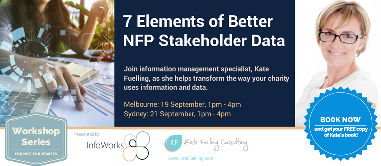 7 Elements of Better NFP Stakeholder Data (Melbourne)