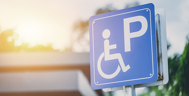 Disability parking sign
