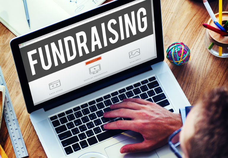 Fundraising on computer