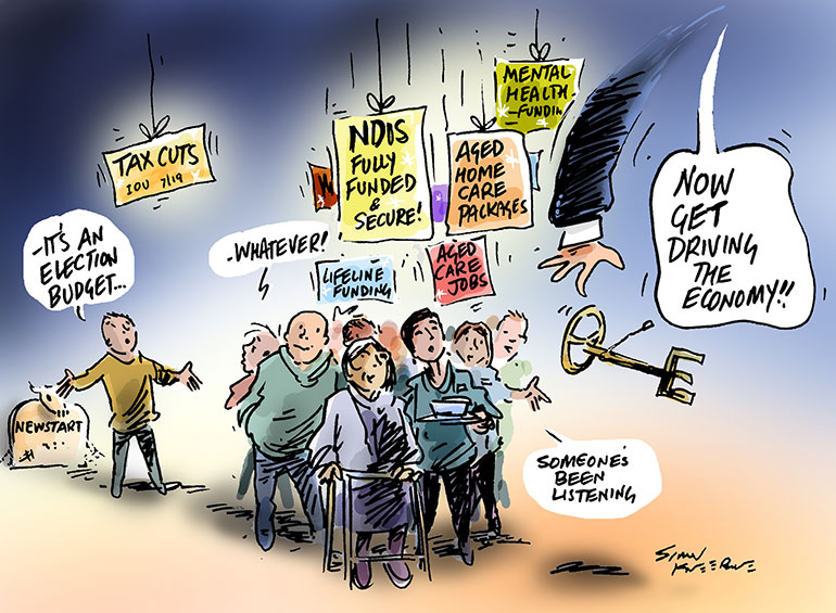 Kneebone cartoon of NFP Driven Economy