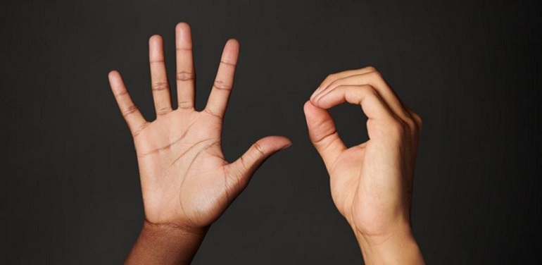 Hands showing 5 and 0 to mark Macquarie's 50th anniversary