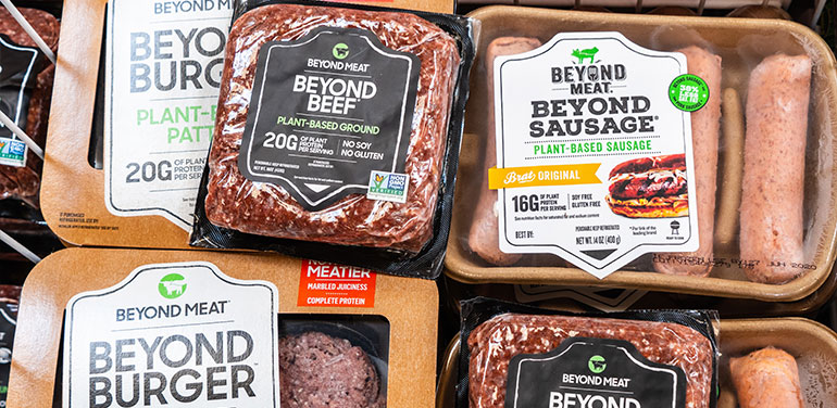 Beyond Meat plant-based meat range