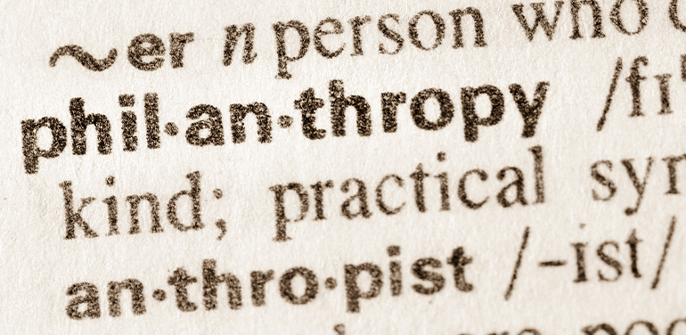 philanthropy in the dictionary