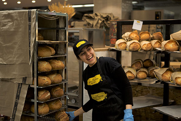 An employee from The Bread and Butter Project.