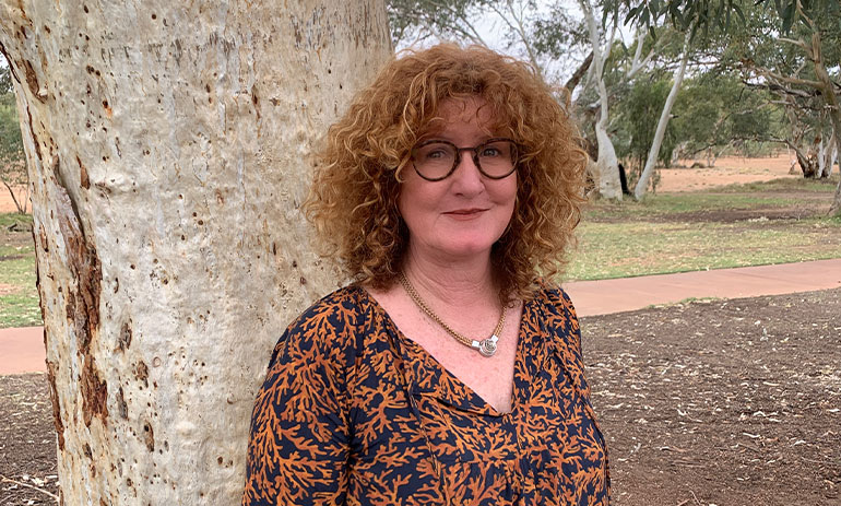 Lesley Taylor in Alice Springs