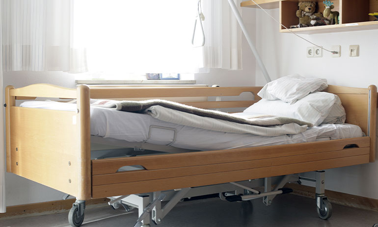 bed in aged care