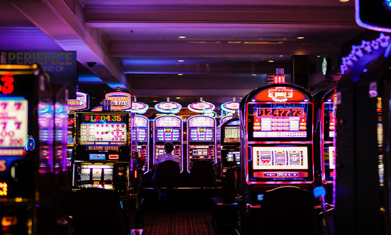 inside a Las Vegas casino