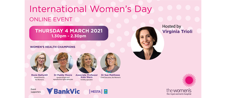 Celebrate International Women’s Day 2021 with Virginia Trioli