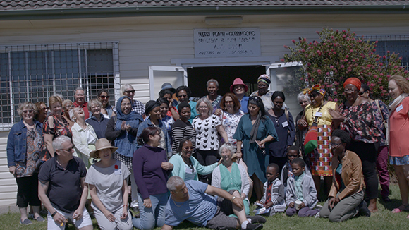 group of people, migrants and rural Australians in a host family