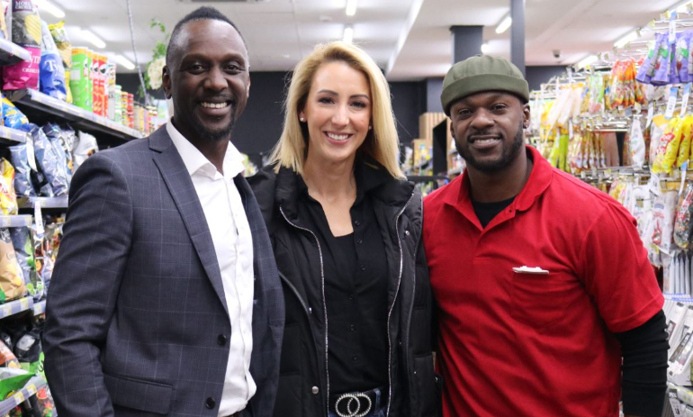 [From L to R]: Francis Owusu, Carrie Ann Leeson, and Timomatic.
