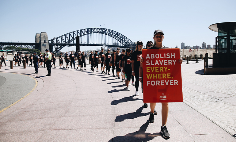 Walk For Freedom march in 2019