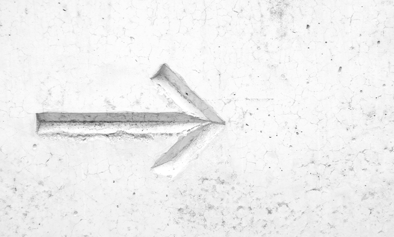 arrow in concrete