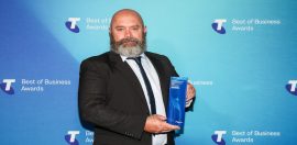 Shalom House wins Building Communities Award at Telstra Best of Business event