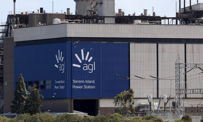 the outside of AGL power station