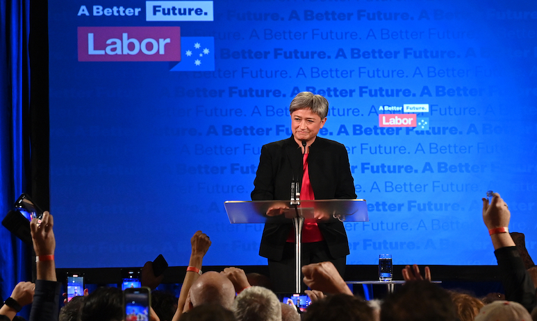 penny wong introduces new ALP PM Anthony Albanese