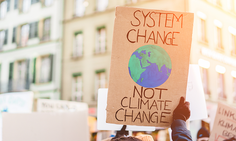 sign reading system change not climate change